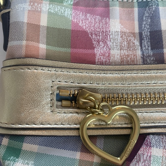 *Like New* COACH Plaid Handbag+ Wristlet - Picture 8 of 16